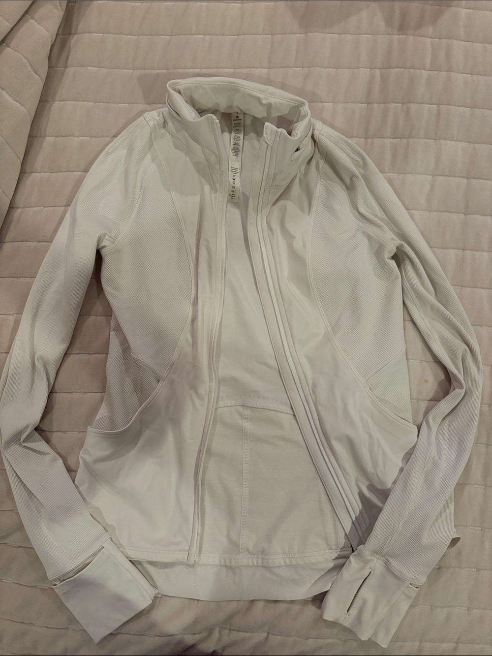 lululemon athletica White zip up jacket